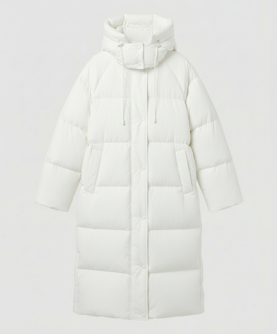 Lange Pufferjacke Damen Winter