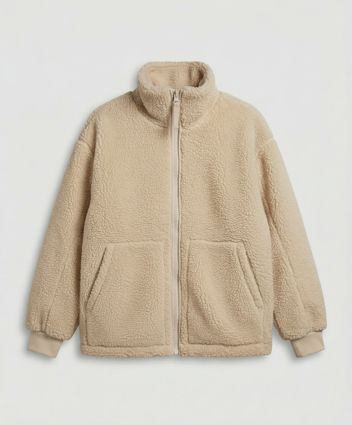 Herren Oversized Fleecejacke Warm