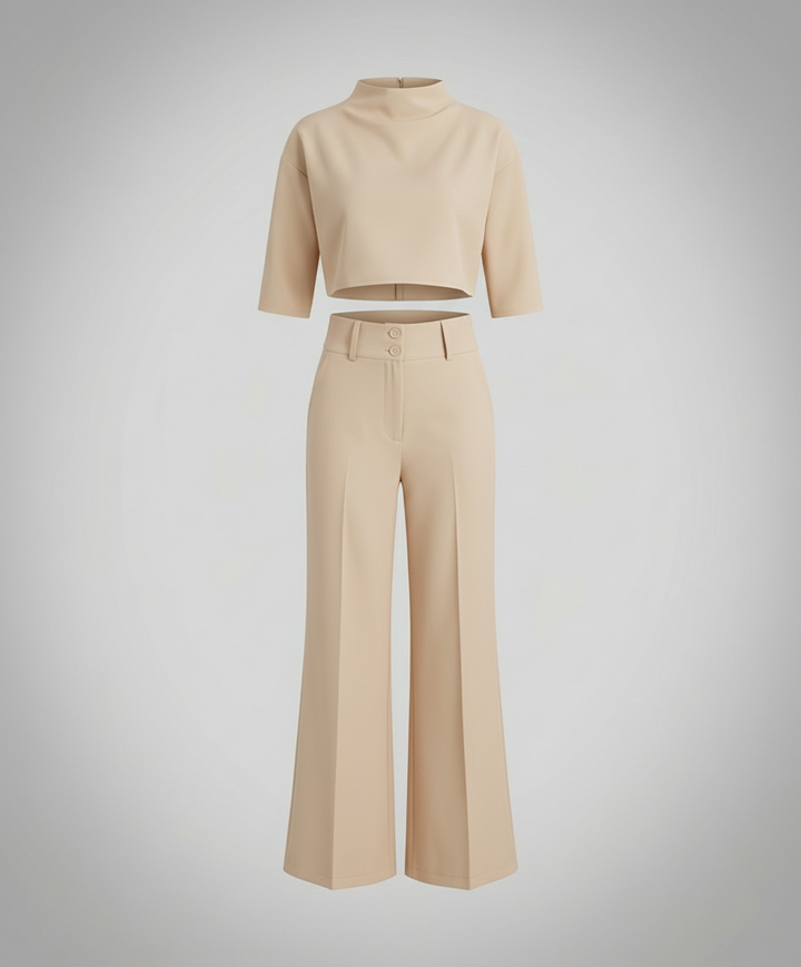 Tailliertes Herbst Hosenset Damen