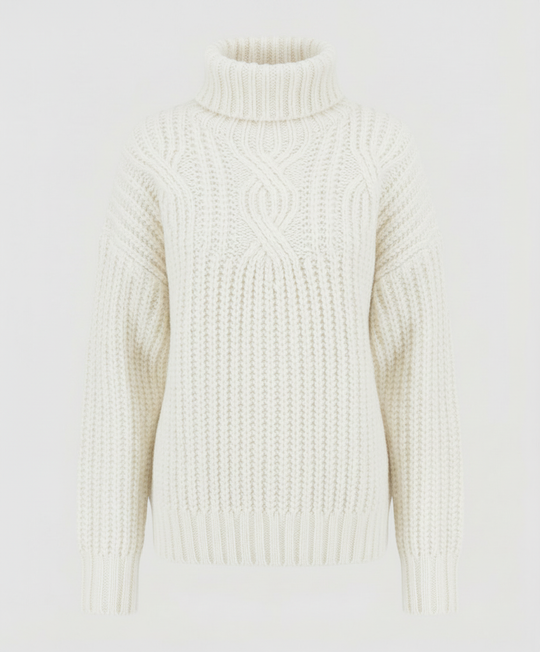 Bequemer Rollkragenpullover Damen