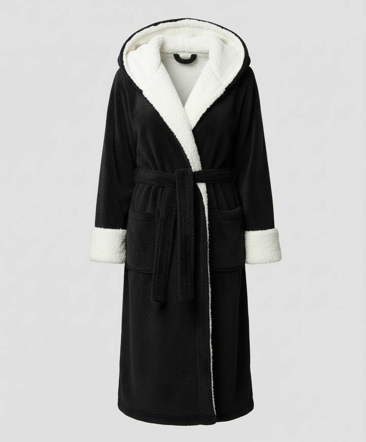 Kuscheliger Fleece Morgenmantel Damen