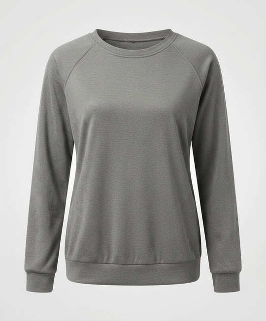 Bequemes Rundhals Sweatshirt Damen