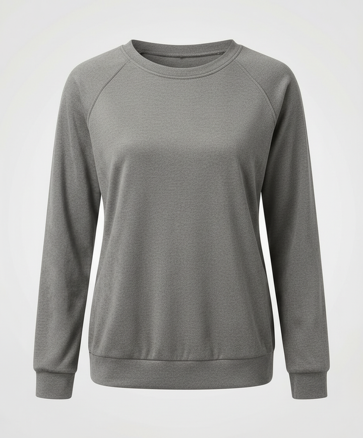 Bequemes Rundhals Sweatshirt Damen