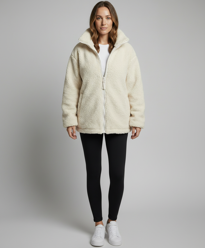 Herren Oversized Fleecejacke Warm