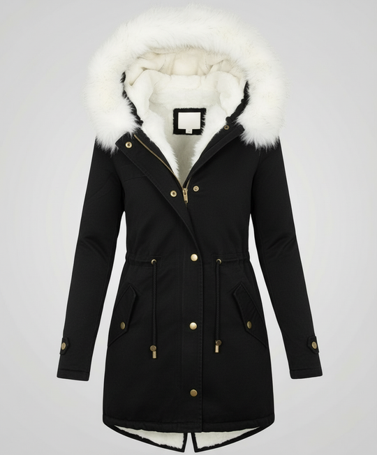 Warme Damen Winterjacke Mittellang