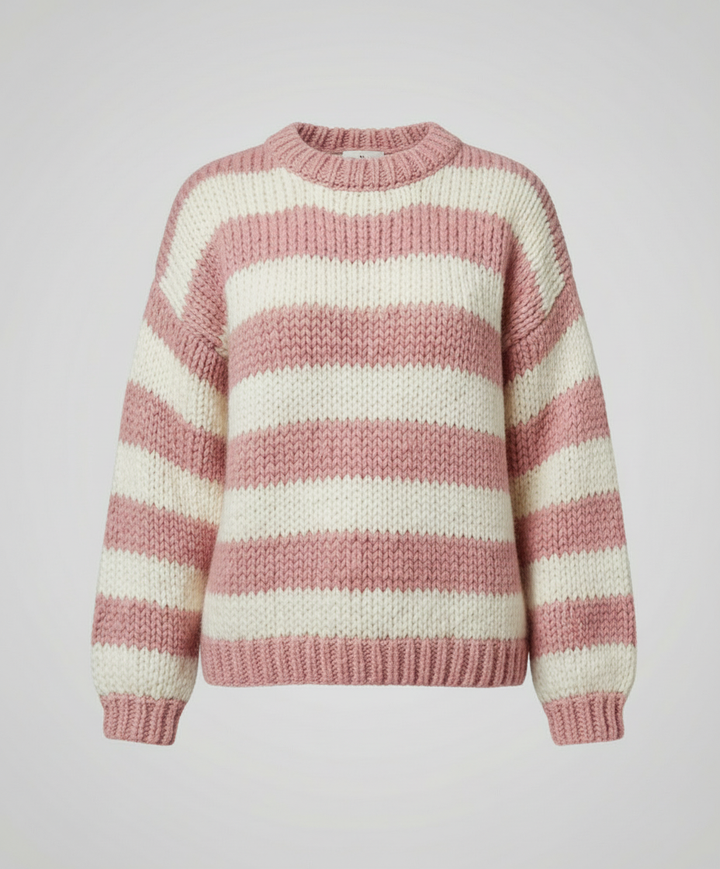 Gestreifter Damen Oversize Pullover