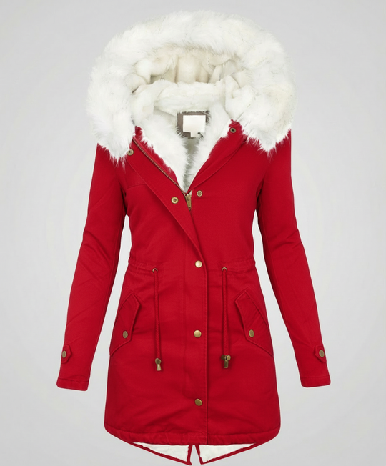 Warme Damen Winterjacke Mittellang