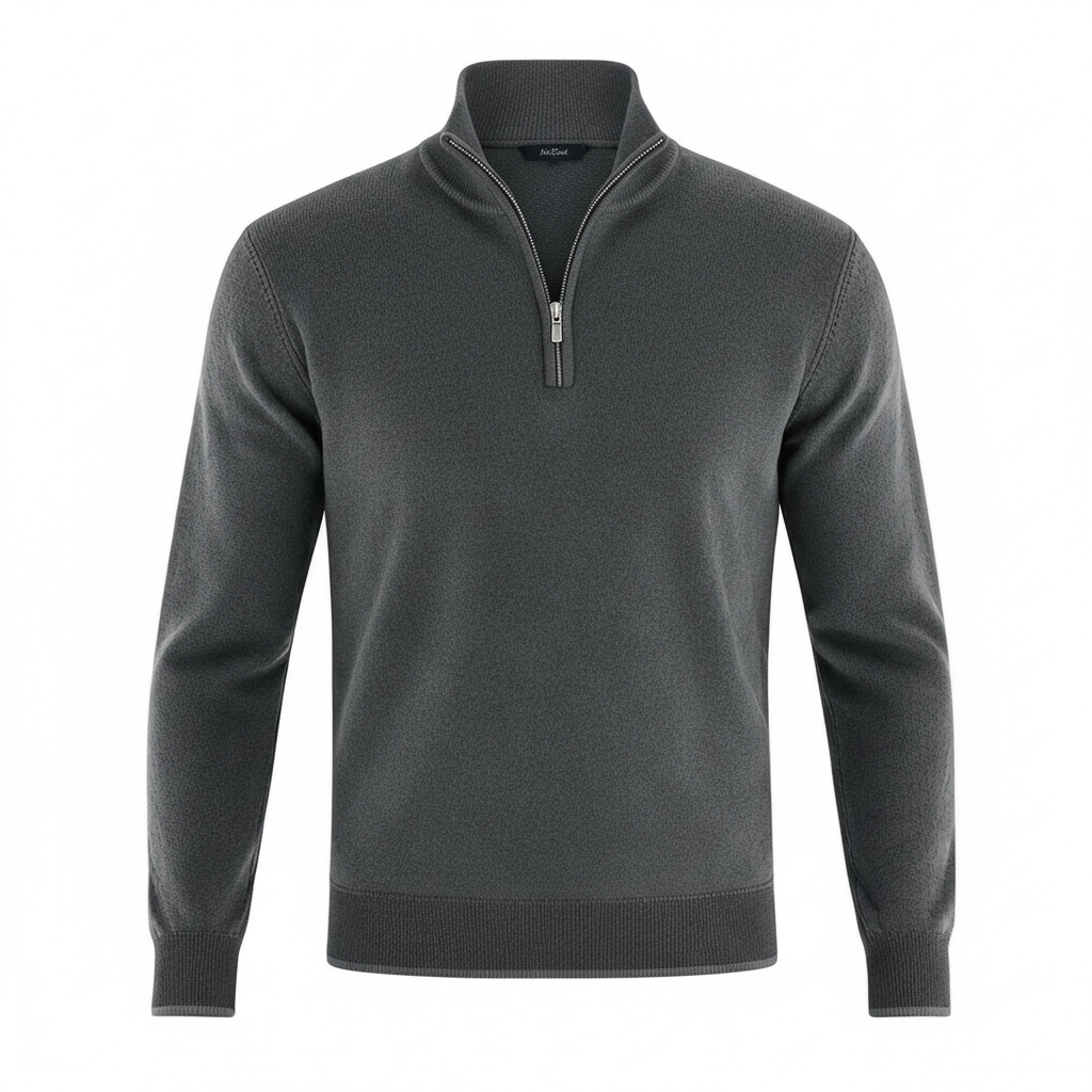 Eleganter Merino Komfort Pullover Damen Reißverschluss Moderne Strickware | Nord Taschen