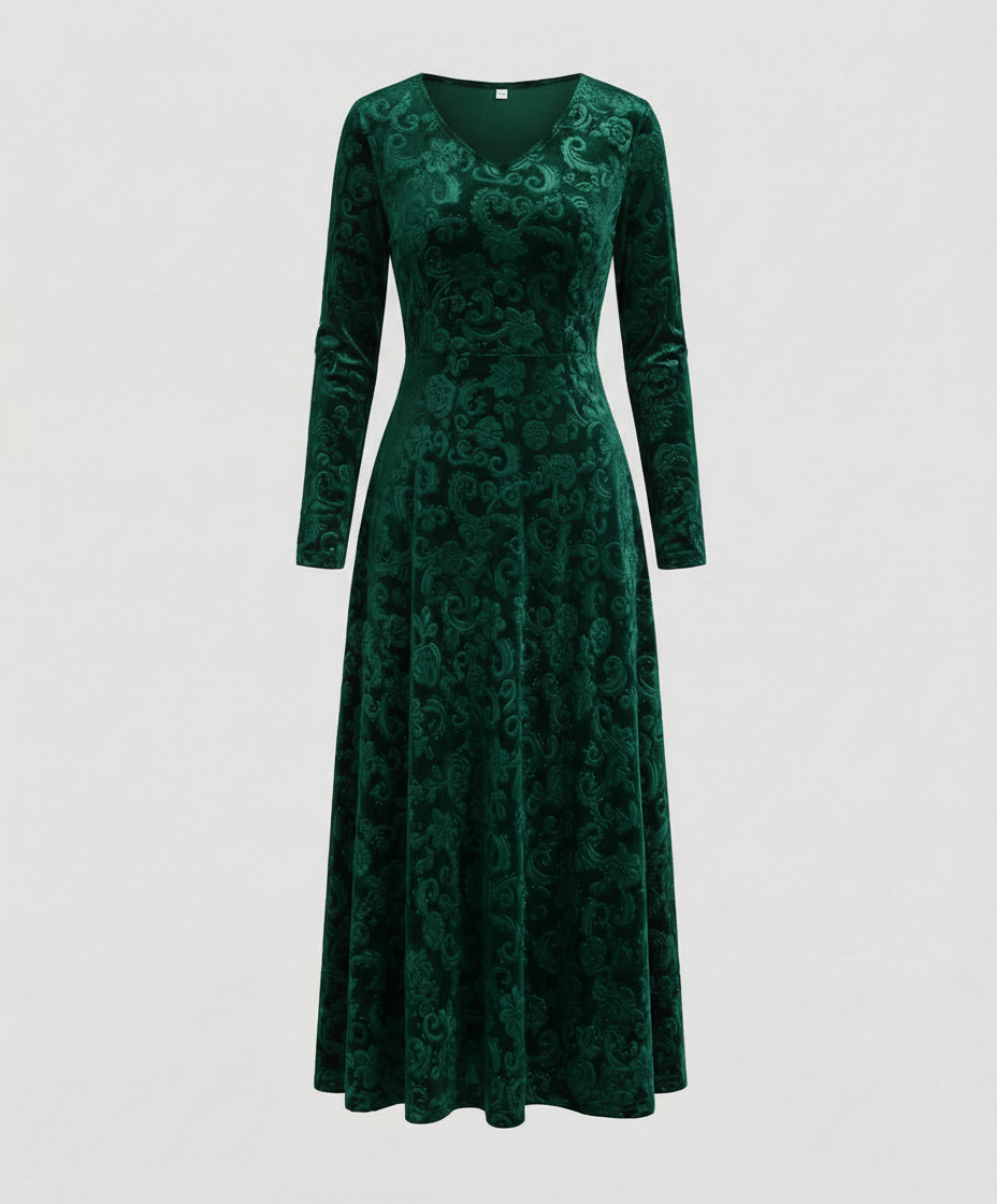 Figurschmeichelndes Ausgestelltes Kleid