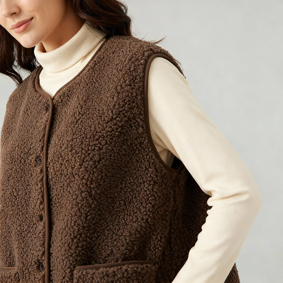 Winter Warme Elegante Fleece Weste Damen