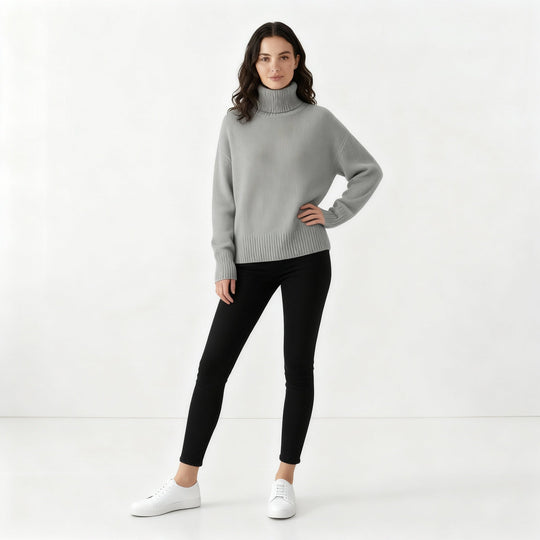 Eleganter Kaschmir Rollkragenpullover