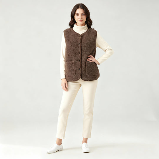 Winter Warme Elegante Fleece Weste Damen | Nord Taschen