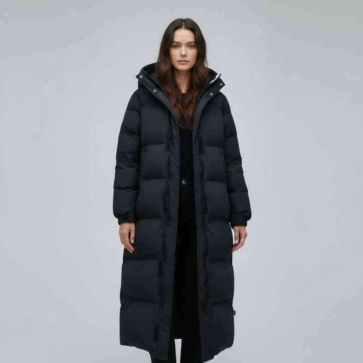 Winddichte Lange Winterjacke Damen