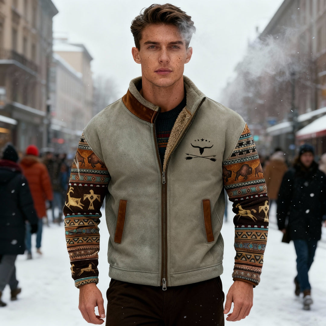 Merino-Fleecejacke Herren Leicht Warm Avellé