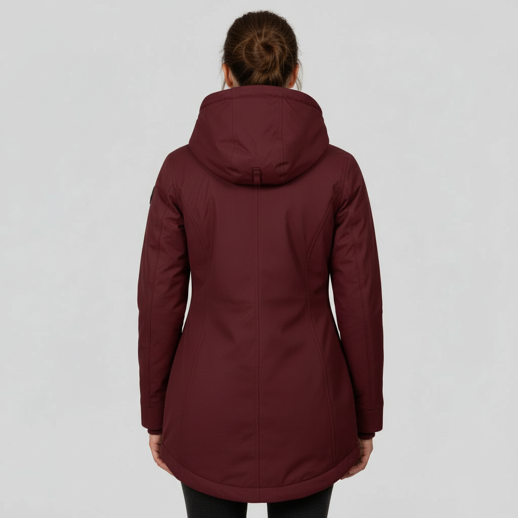 Wärmend Figurbetont Mittellang Kapuzen Wintermantel Damen | Nord Taschen