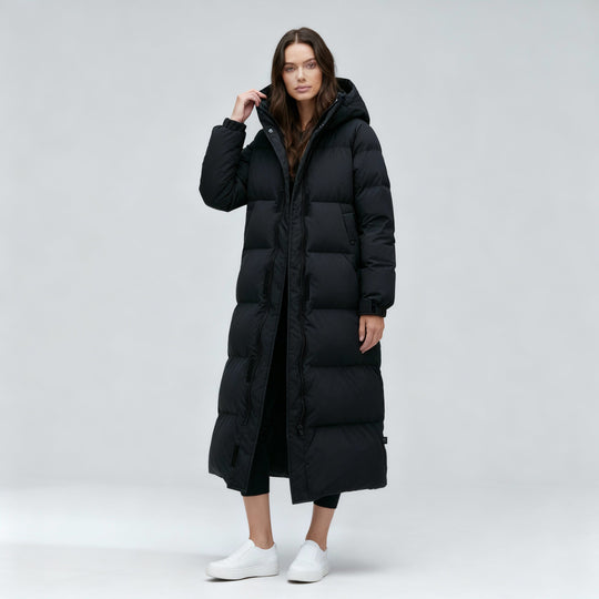 Winddichte Lange Winterjacke Damen