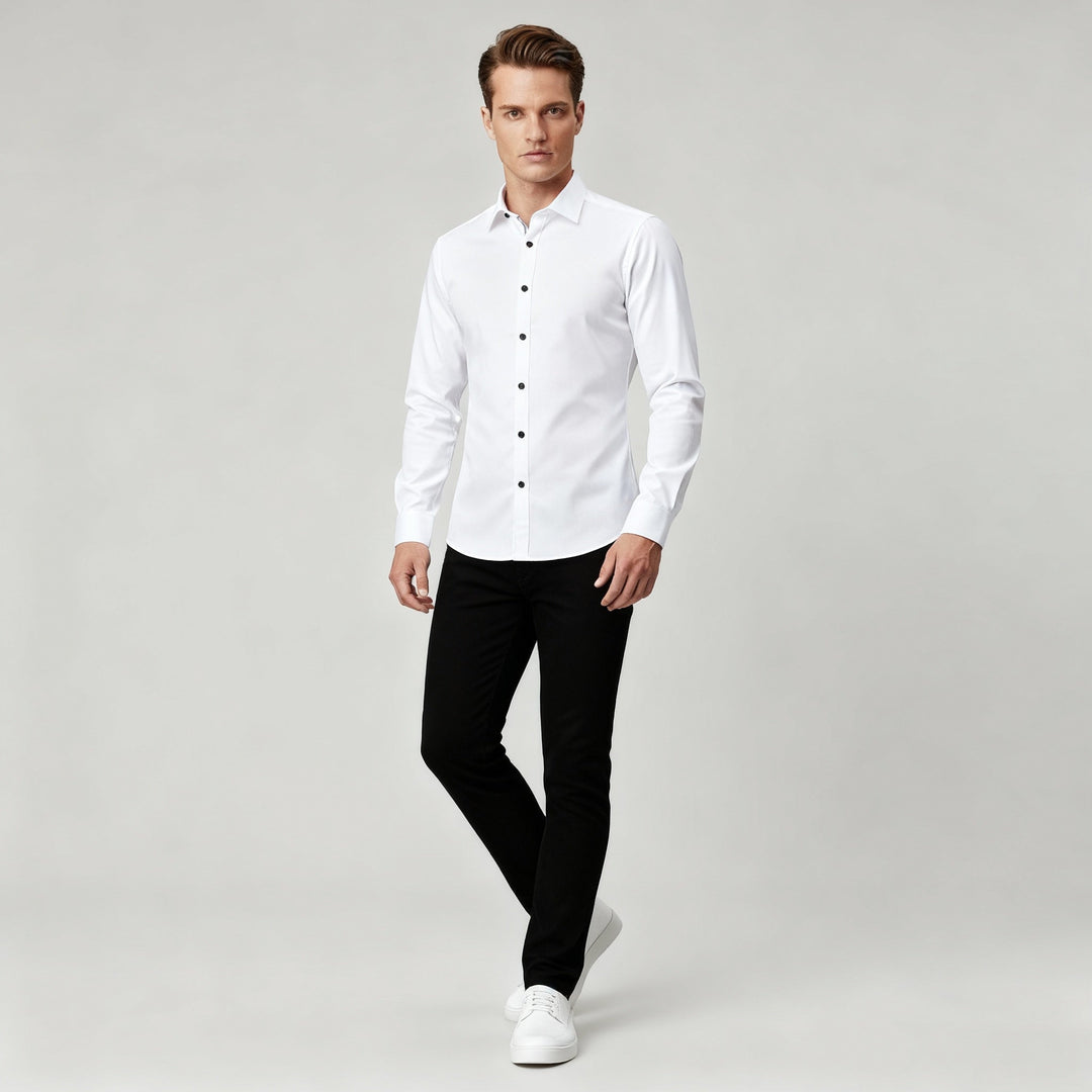 Bügelfreies Stretch Hemd Herren Slim Fit | Nord Taschen