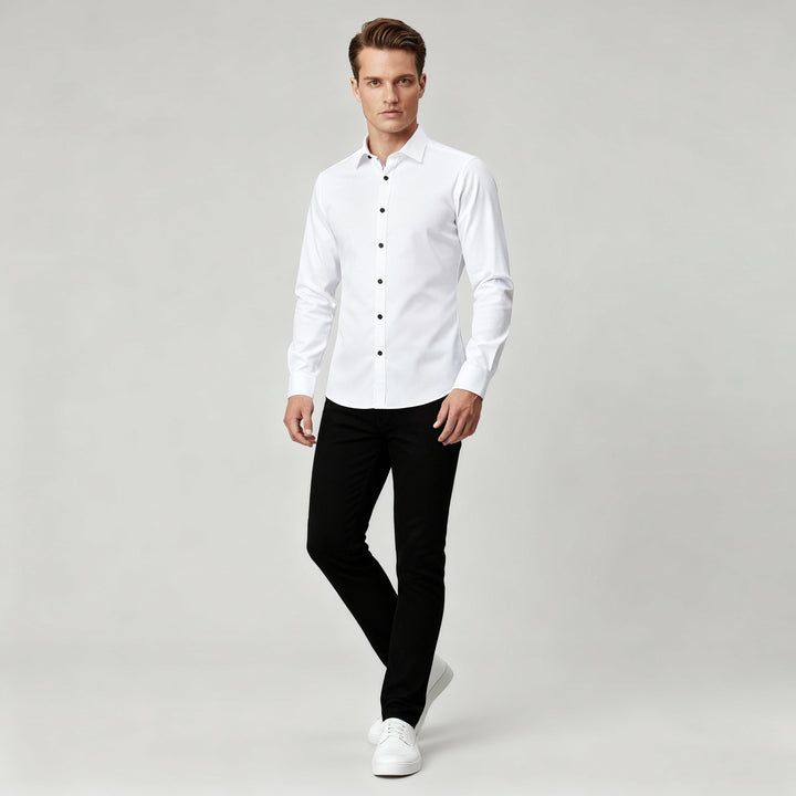 Bügelfreies Stretch Hemd Herren Slim Fit | Nord Taschen