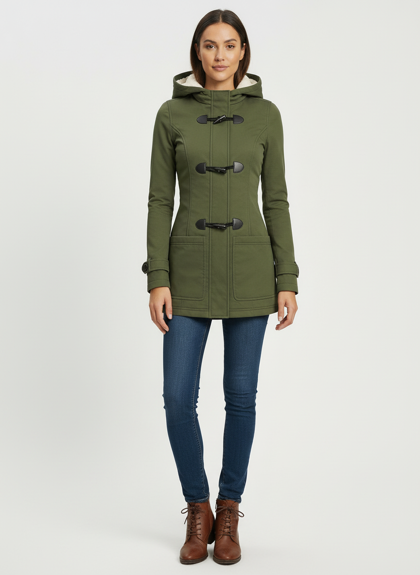 Gefütterte Damen Winterjacke Warm