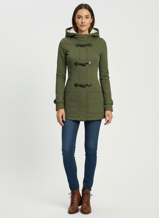 Gefütterte Damen Winterjacke Warm
