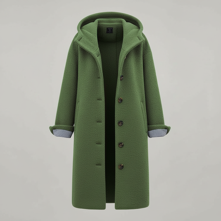 Eleganter Wintermantel Damen Komfort Langer Mantel Fleece