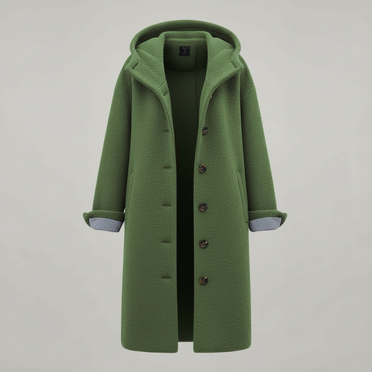 Eleganter Wintermantel Damen Komfort Langer Mantel Fleece | Nord Taschen