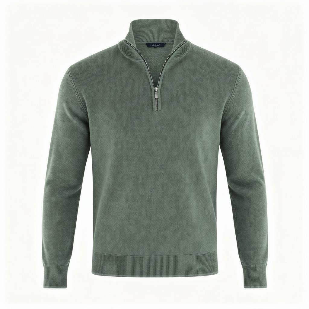 Eleganter Merino Komfort Pullover Damen Reißverschluss Moderne Strickware | Nord Taschen