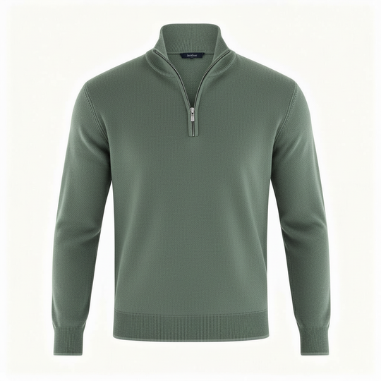 Eleganter Merino Komfort Pullover Damen Reißverschluss Moderne Strickware | Nord Taschen