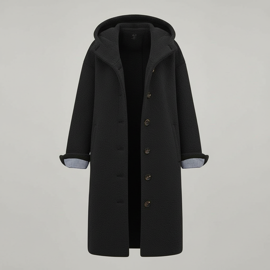 Eleganter Wintermantel Damen Komfort Langer Mantel Fleece | Nord Taschen
