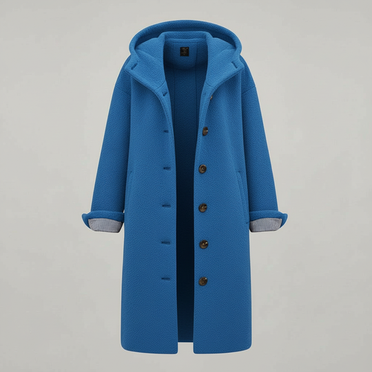 Eleganter Wintermantel Damen Komfort Langer Mantel Fleece