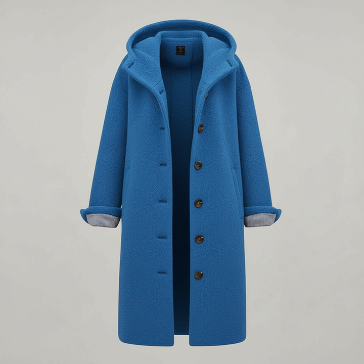 Eleganter Wintermantel Damen Komfort Langer Mantel Fleece