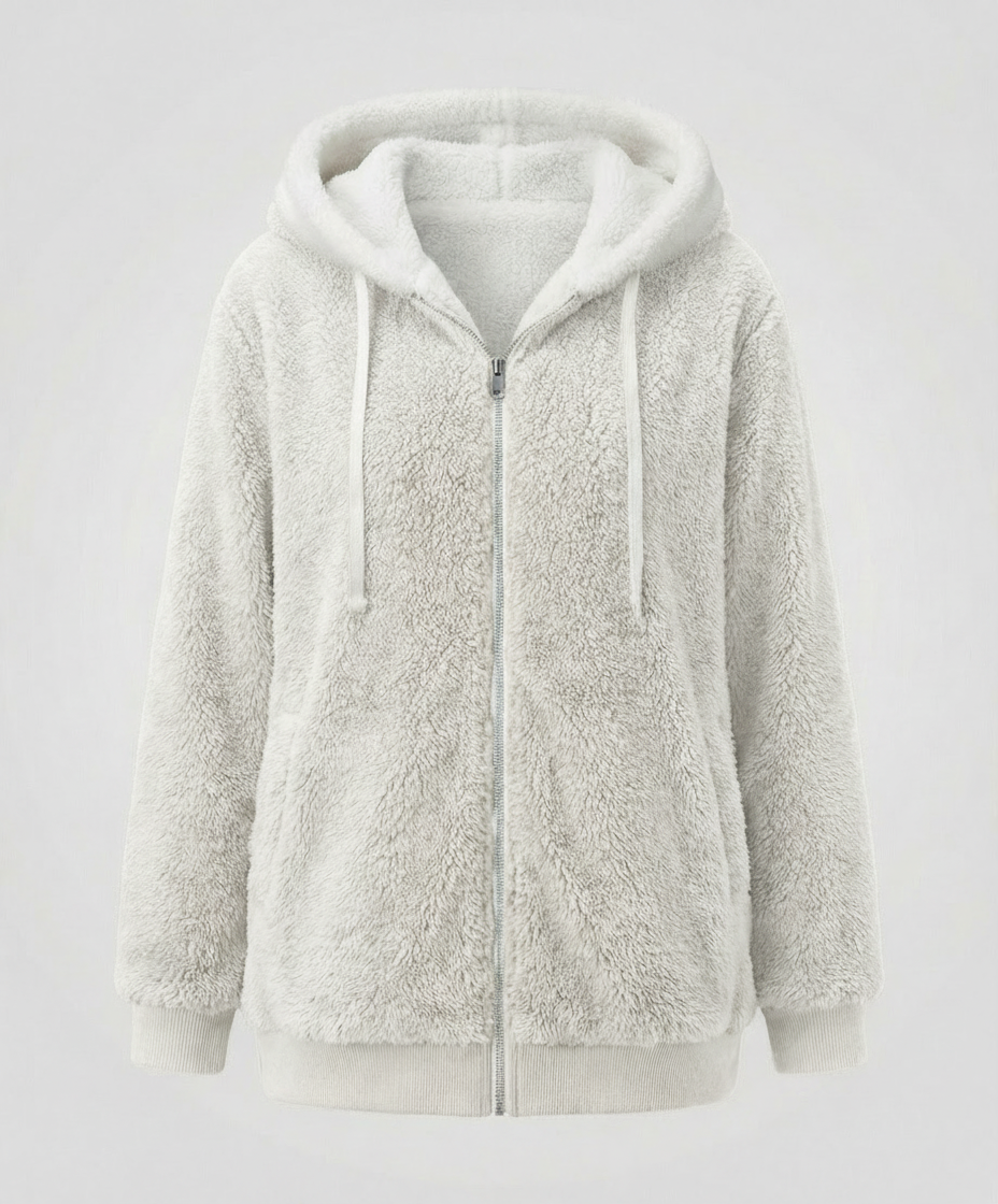 Übergroße Teddyjacke Damen