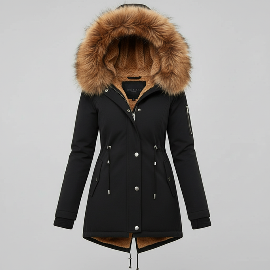 Wärmster Wintermantel Eleganz Halley Damen