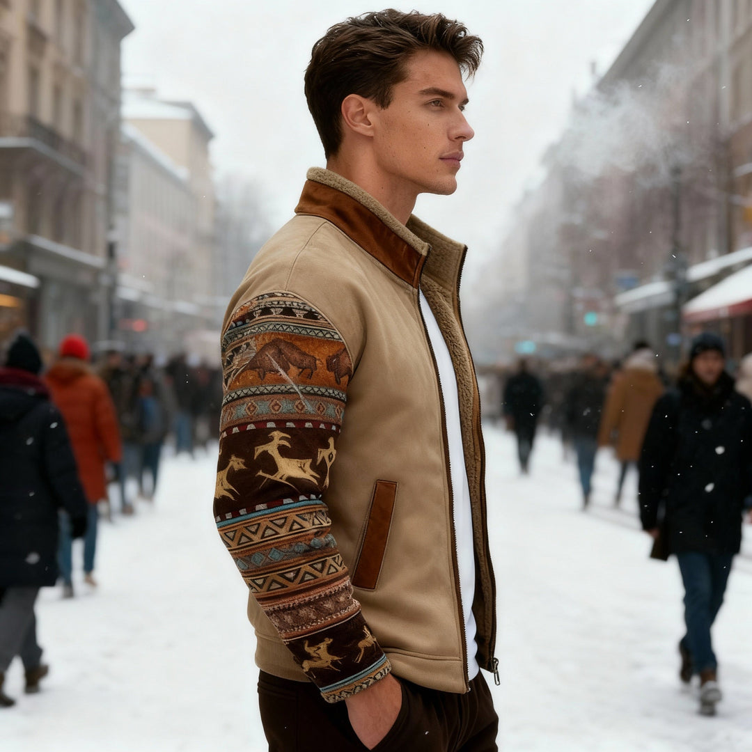 Merino-Fleecejacke Herren Leicht Warm Avellé
