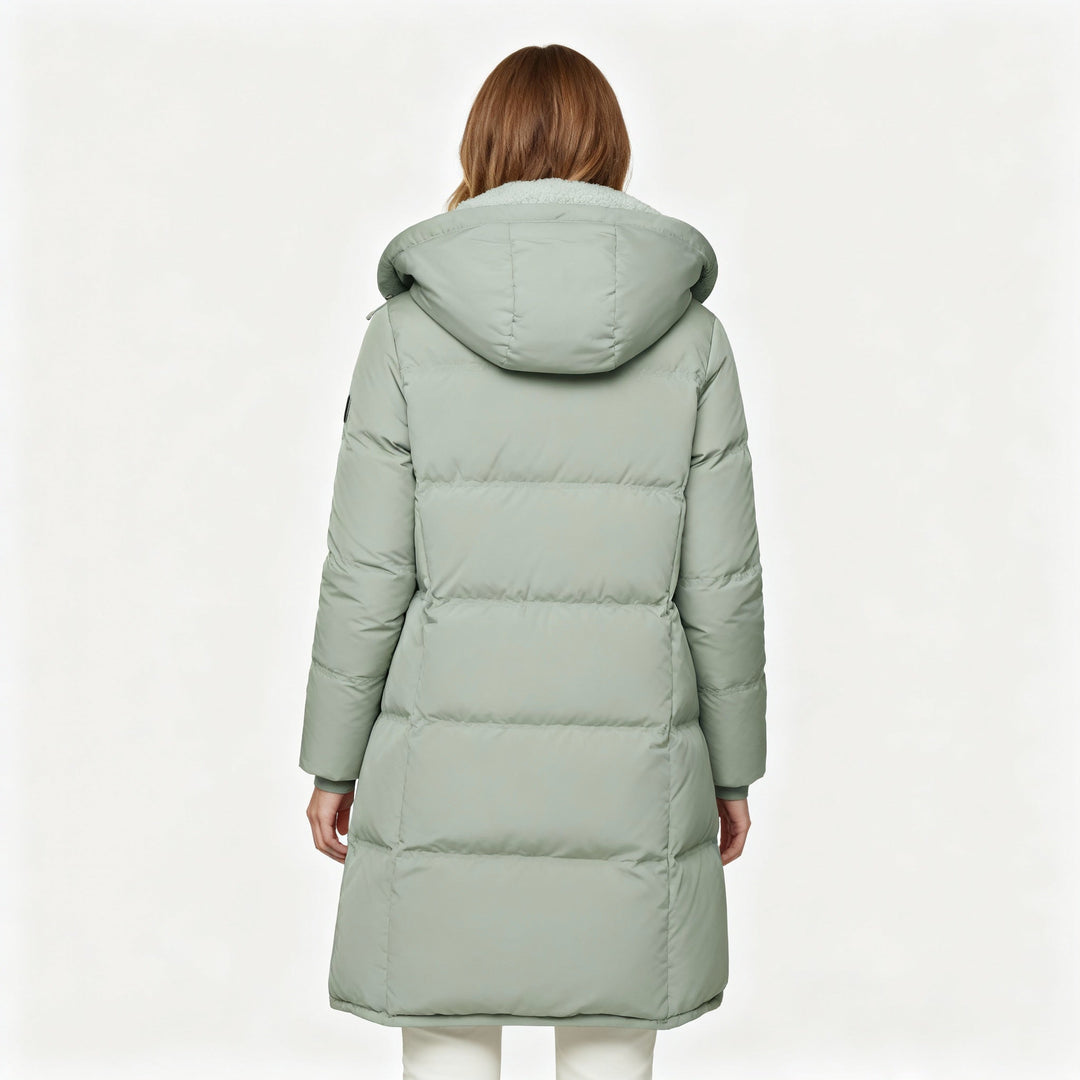 Luxuriöse Isolierte Jacke Damen Komfort Warme Jacke Baumwolle