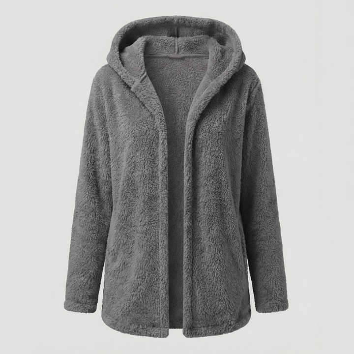 Teddy Fleecejacke Damen Lang