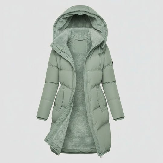 Luxuriöse Isolierte Jacke Damen Komfort Warme Jacke Baumwolle