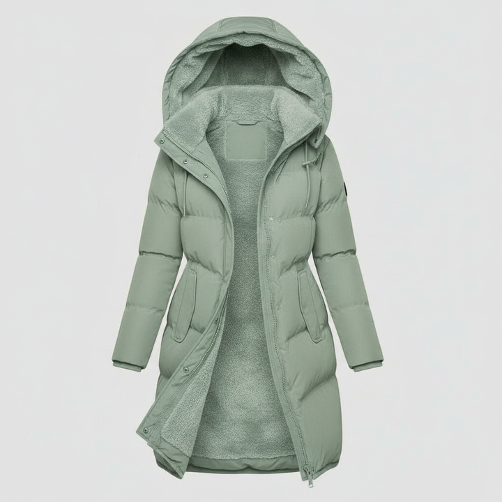 Luxuriöse Isolierte Jacke Damen Komfort Warme Jacke Baumwolle