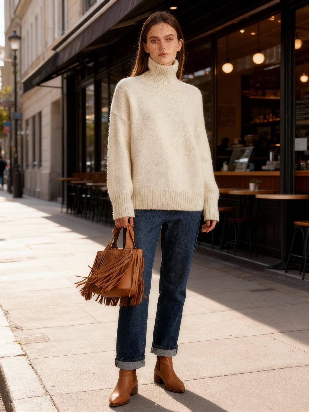 Damen Rollkragenpullover Linea | Nord Taschen