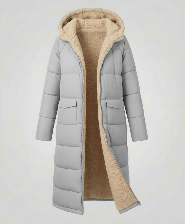 Wendbare Lange Damen Pufferjacke