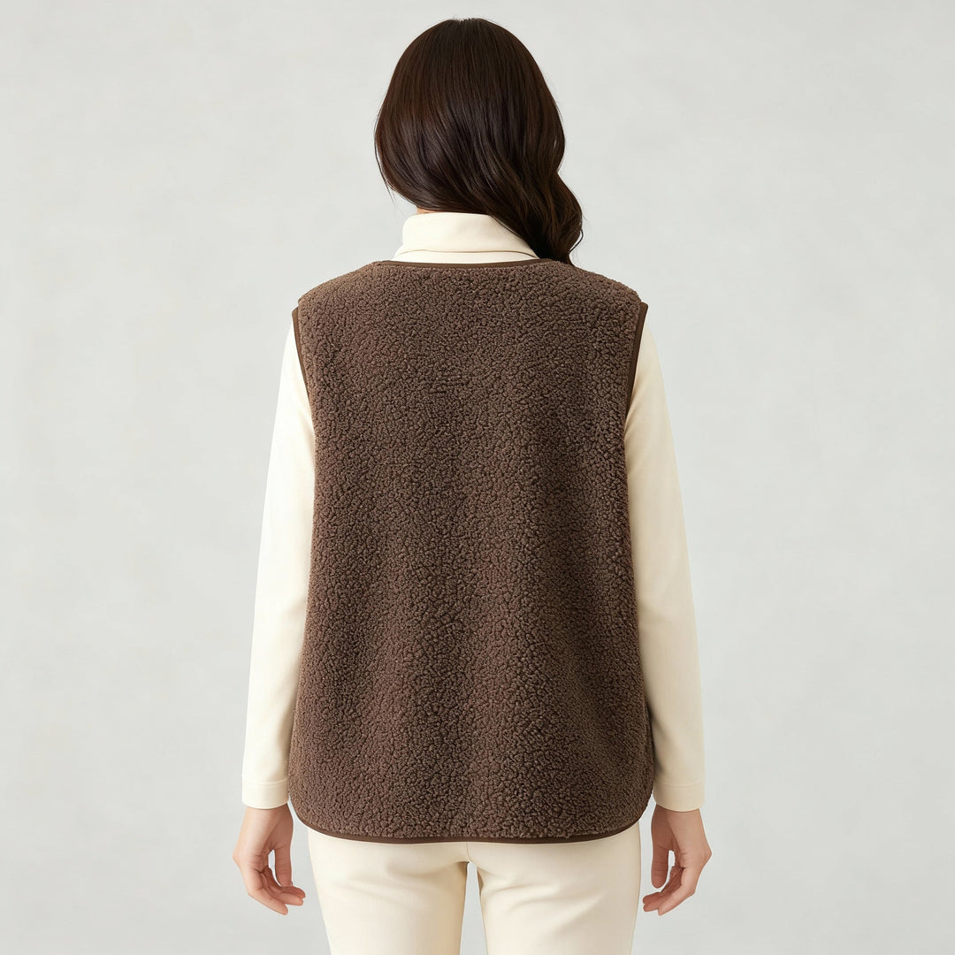 Winter Warme Elegante Fleece Weste Damen