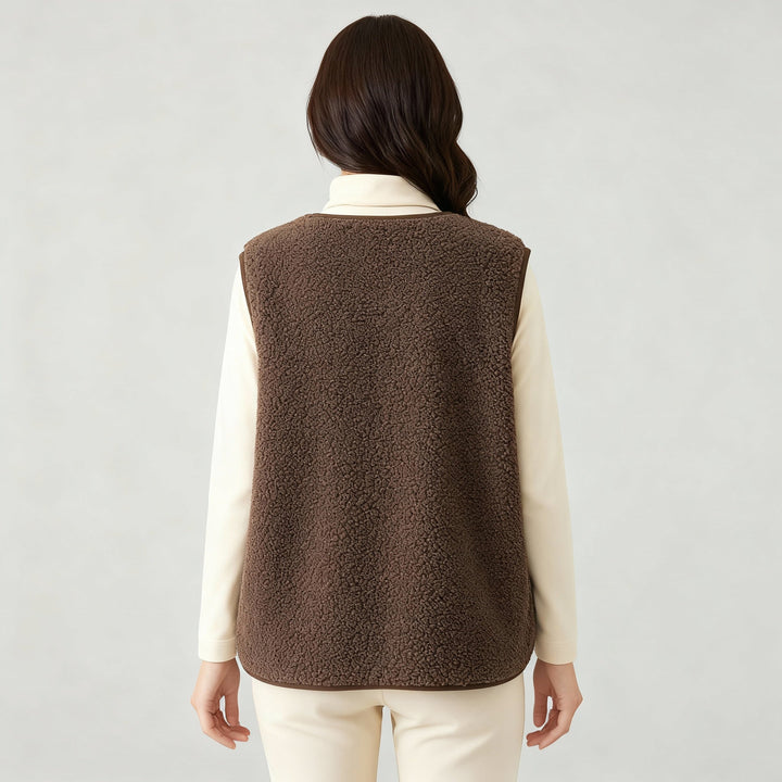 Winter Warme Elegante Fleece Weste Damen
