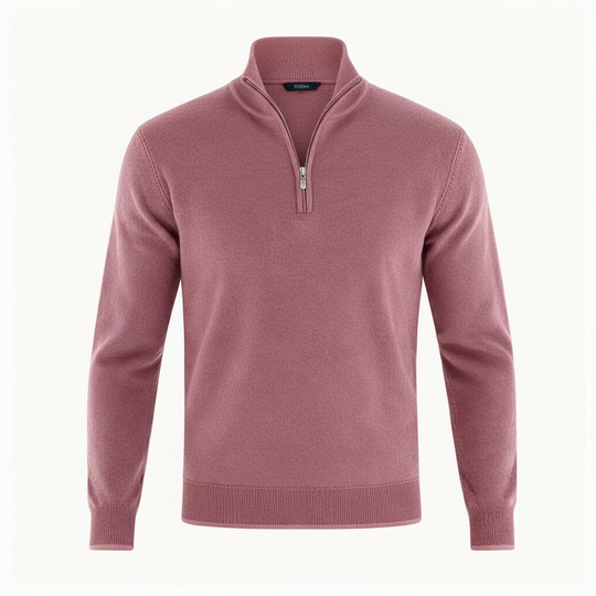 Eleganter Merino Komfort Pullover Damen Reißverschluss Moderne Strickware | Nord Taschen