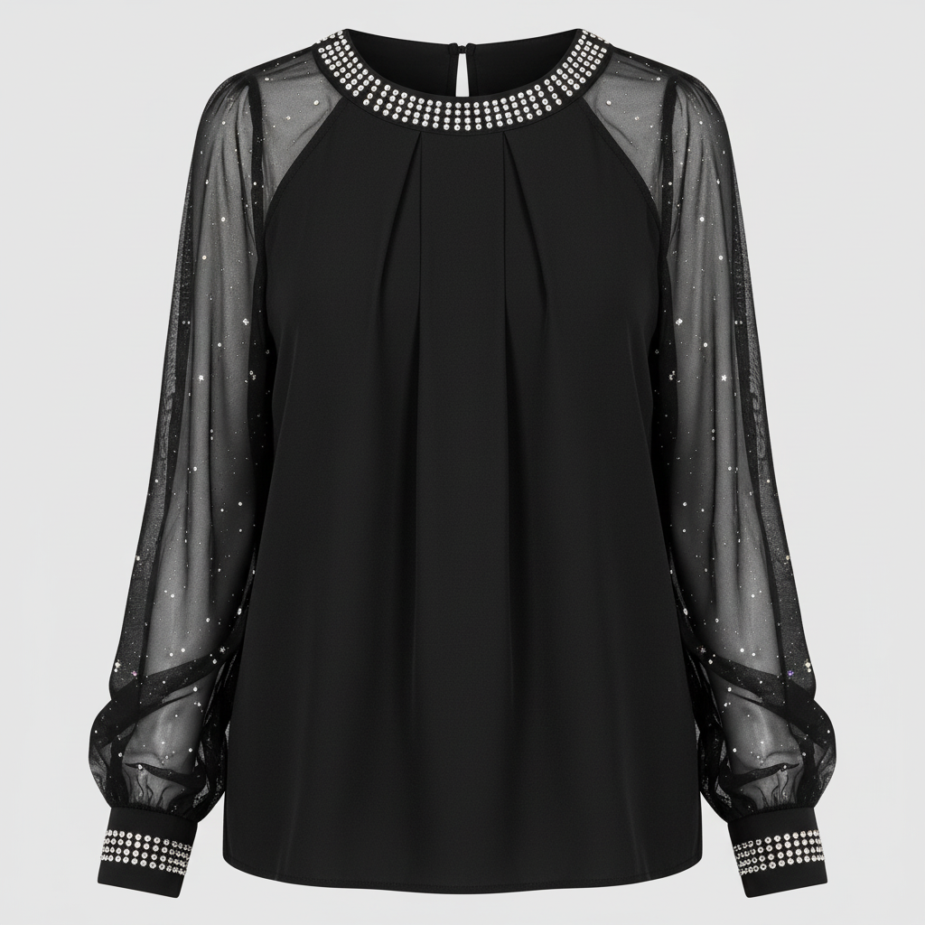 Mesh-Pailletten Damen Top | Nord Taschen