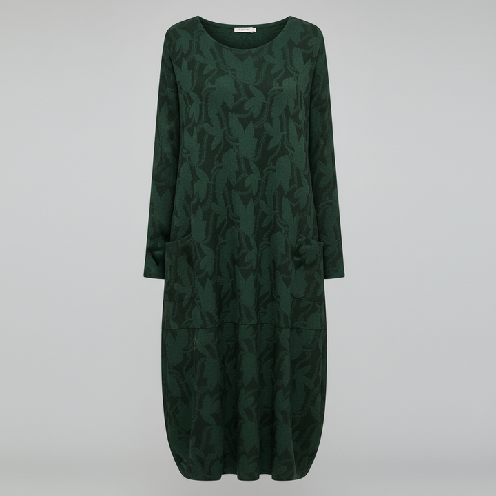 Luxuriöses Winterkleid Druck Elegant Komfort