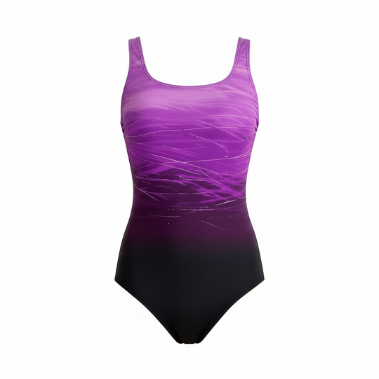 Einteiliger Sport-Badeanzug mit Ombre-Design - Vittorelli