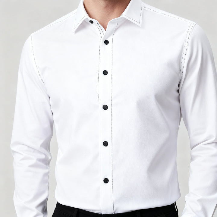 Bügelfreies Stretch Hemd Herren Slim Fit