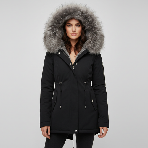 Wärmster Wintermantel Eleganz Halley Damen