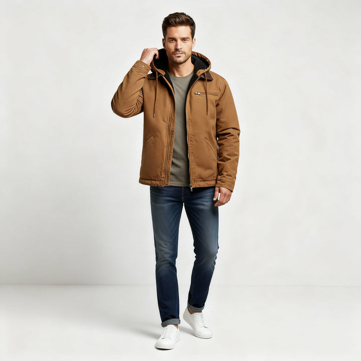 Funktionale Wasserdichte Outdoor Winterparka Jacke Mit Kapuze Polyester