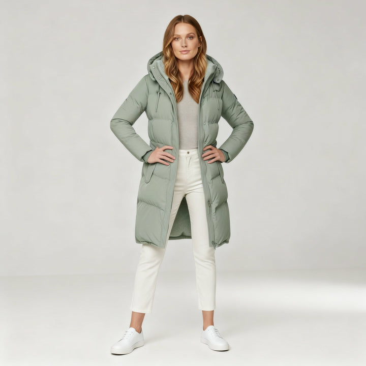 Luxuriöse Isolierte Jacke Damen Komfort Warme Jacke Baumwolle